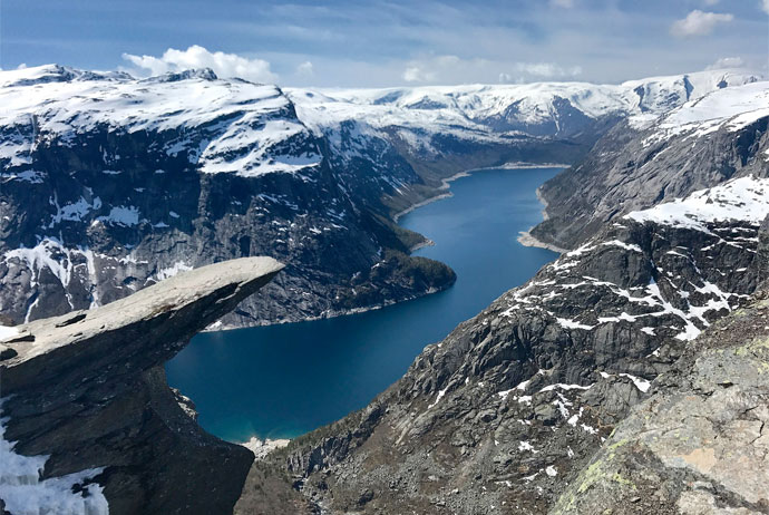 Hardangerfjord is one of Norway's best fjords to visit, and is home to Trolltunga