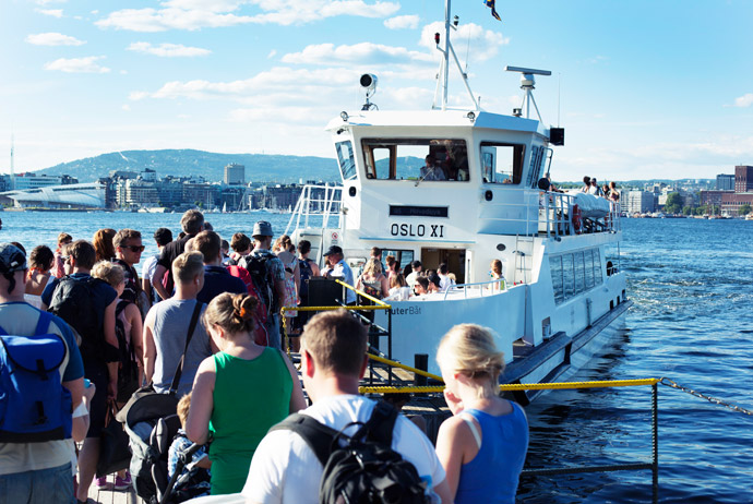 Taking a ferry in Oslo is easy!