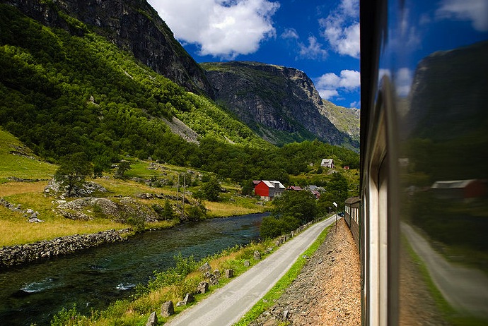 The Flamsbana railway, Norway