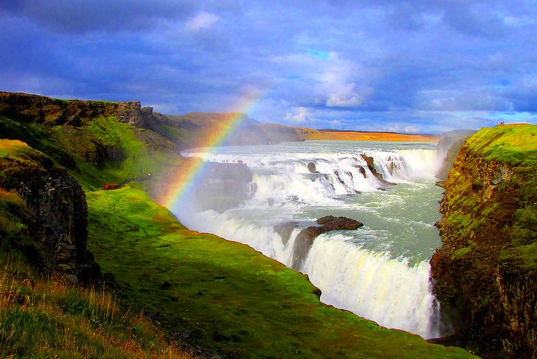 Gulfoss waterfall on the Golden Circle tour from Reykjavik